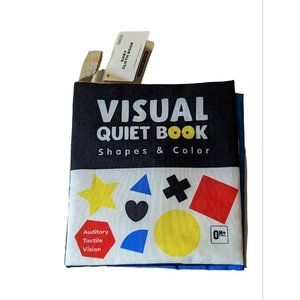 NEW Baby Visual Quiet Book Sensory Educational Auditory Shapes & Colors 0+Months